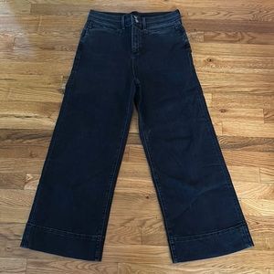 Ann Taylor The Wide Leg Black Jeans (Fit like an 8)